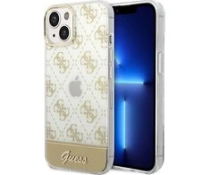 Dėklas GUESS GUHCP14MHG4MHG IPHONE 14 PLUS / 15 PLUS 6.7 "GOLD / GOLD HARDCASE 4G PATTERN SCRIPT