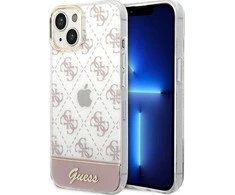 Dėklas GUESS GUHCP14MHG4MHP IPHONE 14 PLUS / 15 PLUS 6.7 "Rožinis / Rožinis HARDCASE 4G PATTERN SCRIPT