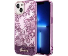 Dėklas GUESS GUHCP14MHGPLHF IPHONE 14 PLUS / 15 PLUS 6.7 "FUKSJA / FUSCHIA HARDCASE PORCELAIN COLLECTION