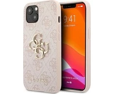Apple iPhone 13 6,1″ Guess dėklas 4G Big Metal Logo GUHCP13M4GMGPI rožinės spalvos