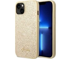 Dėklas GUESS GUHCP14MHGGSHD IPHONE 14 PLUS / 15 PLUS 6.7 "GOLD / GOLD HARD CASE GLITTER SCRIPT