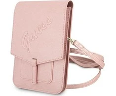 Dėklas Guess Rankinė GUWBRSAVSPI rožinė / rožinė Saffiano Script