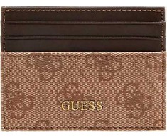 Guess, Vezzola, Odinis vizitinių kortelių dėklas, SMVEZLLEA25, Ruda, Unisex
