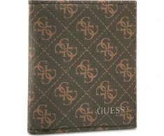 Guess, Vezzola, Textile Wallet, Small Billfold, SMVEZZPOL22, Brown, For Men