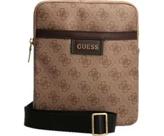 Guess, Vezzola, Textile Crossbody Bag, Brown, 19 x 24 x 2cm, For Men