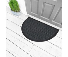 Guminis durų kilimėlis Douceur d`Interieur GALETS, pusmėnulis, PVC, 45 x 75 cm