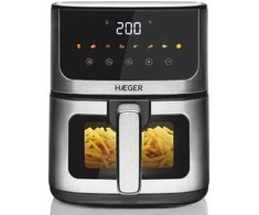 Haeger AF-D47.005A „Magic Window“ karšto oro gruzdintuvė 8in1, 4,7 l, 1400 W