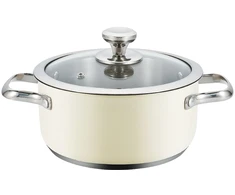 Puodas su dangčiu Haeger PA-24H.008A Rusvai gelsva Ø 24 cm