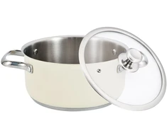 Puodas su dangčiu Haeger PA-16H.005A Rusvai gelsva Ø 16 cm