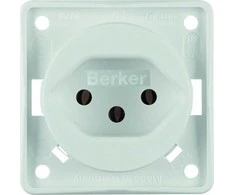 Hager Polo 962492502 Berker Integro Lizdas viengulis su/u Šveicariškas tipas 13 sniego baltumo kilimėlis 962492502