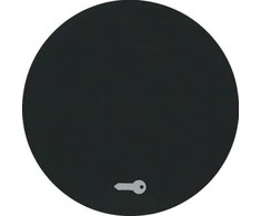 Viengubas klavišas jungikliui Berker R.1/R.3, Spalva Juoda