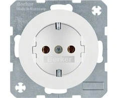 Elektros lizdas Berker R.1/R.3, Elektros lizdo tipas Įprastinis, Spalva Balta