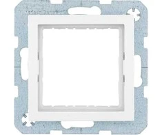 Hager B.Kwadrat/B.3/B.7 Adapterio rinkinys systo moduliams 45x45 mm matinės baltos spalvos 14401909