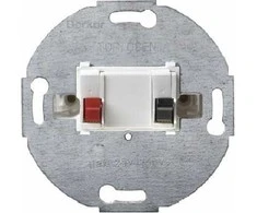 Berker Hager Garsiakalbis lizdas vieno sniego balta mechanizmas - 457209