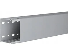 Hager Polo BA66008007030B tehaselito šukuotas kanalas BA6 60x80mm PVC pilkas BA66008007030B /2m/
