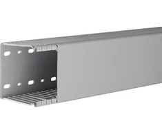 Hager Polo BA68008007030B tehaselito šukuotas kanalas BA6 80x80mm PVC pilkas BA68008007030B /2m/