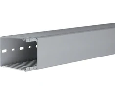 Hager Polo BA68006007030B tehaselito šukuotas kanalas BA6 80x60mm PVC pilkas BA68006007030B /2m/