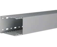 Hager Polo DNG10007507030B tehaselito šukuotas kanalas DNG 75x100mm PVC pilkas DNG10007507030B /2m/