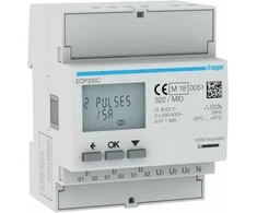 Hager Trifazis elektros skaitiklis, transformatorinis 1-5A 4M, impulsinis išėjimas, MID agardio.measure ECP300C