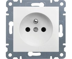 Hager GN.2P+Z 230V/16A Baltas LUMINA
