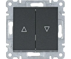 Hager Lumina lizdinė plokštelė Juodas BL0313