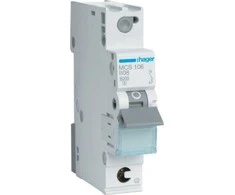Hager MBC per didelis jungiklis Icn = 6000A 1P C 6A QuickConnect MCS106