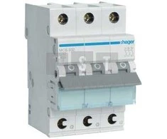 Hager Polo MCS310 MCB grandinės pertraukiklis 6000A 3P C 10A QuickConnect MCS310