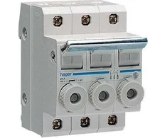 Hager Modulinis saugiklio jungiklis 3P+N L38 (L95400)