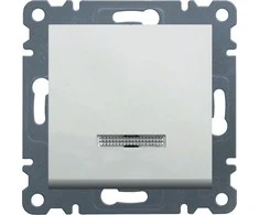 Hager Šviečianti balta jungtis Lumina 2 (WL0220)