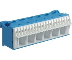 Hager Self- sugavimo blokas 63A QC mėlyna 26 jungtys 33 x 105 x 34mm (KN26N)