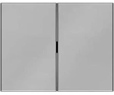 Hager Polo Hager Berker Double Key Noble Steel - 14357004