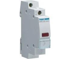 Hager Modulinė raudona 12-48 V kintamosios srovės lempa (SVN132)