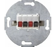 Berker Hager Garsiakalbiai lizdas dvivietis baltas mechanizmas - 457309