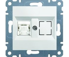 Hager LUMINA2 kompiuterių lizdai single RJ45 cat.5E UTP balta - WL2110