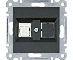Hager Lumina Vieno kompiuterio lizdas RJ45 cat.5E UTP juodas WL2113
