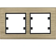Hager 2 kartus horizontalus Lumina aistros rėmelis (WL9224)
