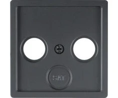 Hager Centrinis ženklelio antenos lizdas 2 / 3 antracito išėjimo (12036086)