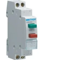 Hager Valdymo mygtukas 2x 1NO+NC žalia ir raudona 16A (SVN391)