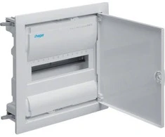 Hager Polo Hager 1x12 modulinis skirstomasis skydas, skirtas kartoniniams lynams IP30 Voltos sienoms (VH12NE)