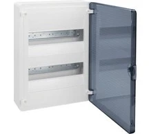 Virštinkinis skydelis HAGER Golf, IP40, plastikinis, su skaidriomis durelėmis, 2 x 12 mod.