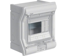 Hager Polo Hager Vektorius II modulinis perjungimo įrenginys 1 x 6 cokolis (VE106L)