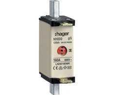 Hager NH00 saugiklis įdėklas 160A gG 500V WT-00 (LNH0160MK)