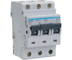 Hager 3P D 25A 10kA AC (NDN325)