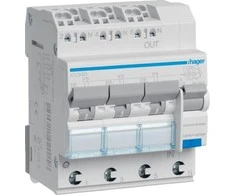 Hager RCBO 3+NB 16A 0.03A Type A 6kA RCBO (ADZ316D)