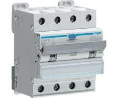 Hager Diferencinis maitinimo šaltinis 4P C 20A 0.03A A tipo 6kA RCBO (ADM470C)