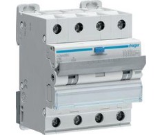 Srovės nuotėkio relė su automatiniu jungikliu Hager ADM466C (4P, 16A, C, A tipo, 30mA, 6kA)