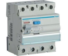 Hager Polo Hager Diferencinis srovės perjungiklis 4P 40A 0,1A AC tipo (CEC440J)