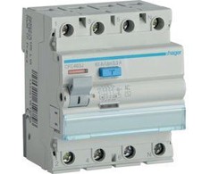 Hager Polo Hager RCD 4P 63A 0.3A tipo kintamoji srovė (CFC463J)