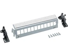 Hager-Patchpanel 12M be modulių, skirta TS bėgiui