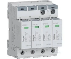 Hager SPD OGR. PRZEP. T2 4P 4+0 TN-S IN20KA (SPE440S)